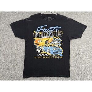 Fast and Furious Shirt Mens Large Black Graphic T-Shirt Movie Universal Studios